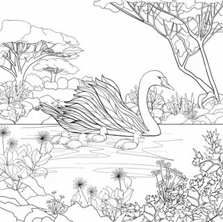 Lake coloring books