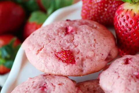 Печенье с клубникой