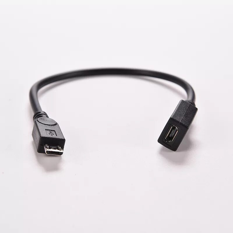 Кабель удлинитель Micro USB 2.0. Кабель USB Type b to USB Micro. Кабель USB Micro 2.0 (male)- USB 2.0 (female) 0,15м. Разъём Micro USB Тип b (USB 2.0).