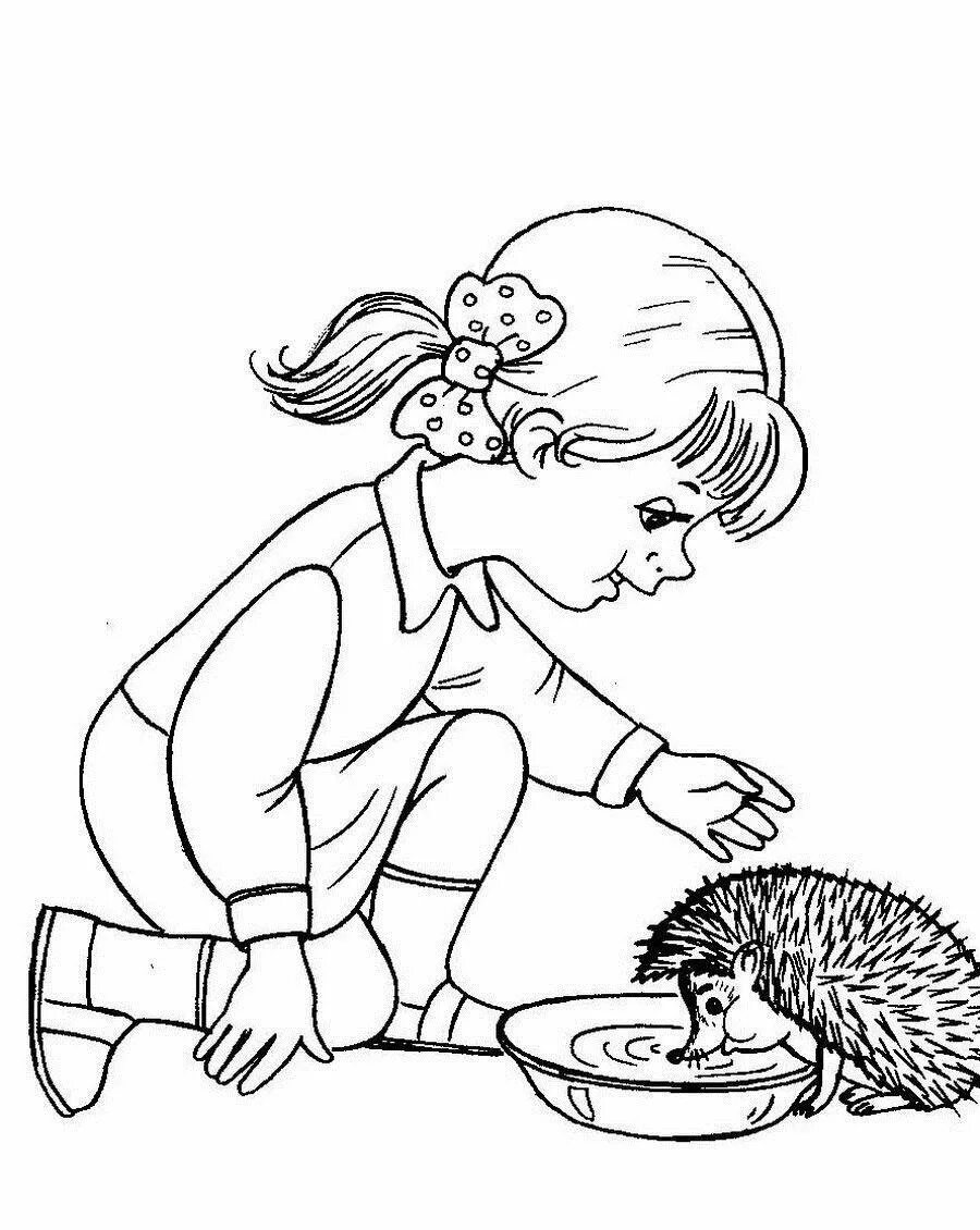 добрые дела раскраски для детей