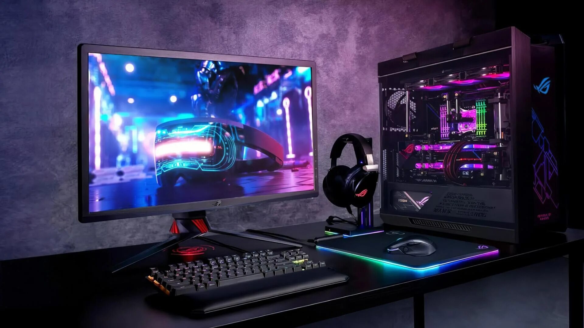 ASUS ROG Strix монитор 43. ASUS ROG Neon 4k. Системный блок ASUS ROG 2021. Сборка ПК асус Рог. Game 2024 pc