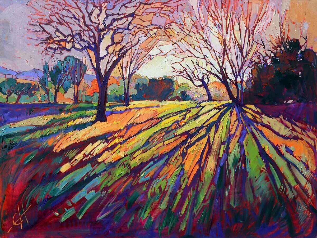 Художественный образ природа. Эрин Хансон Erin Hanson. Эрин Хэнсон картины пейзажи. Импрессионизм Erin Hanson. Цветы Эрин Хэнсон Импрессионист.