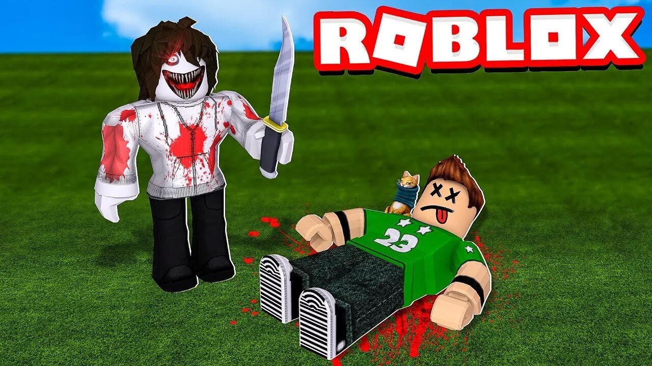 Roblox survive. Джефф киллер в РОБЛОКСЕ.