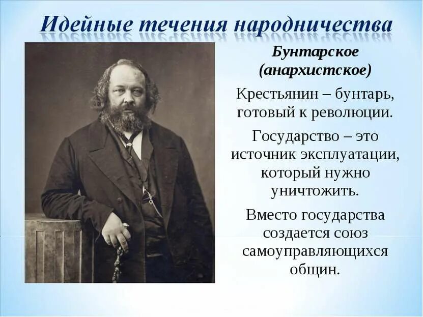 М А Бакунин народничество. Бакунин идеология. Готов к революции