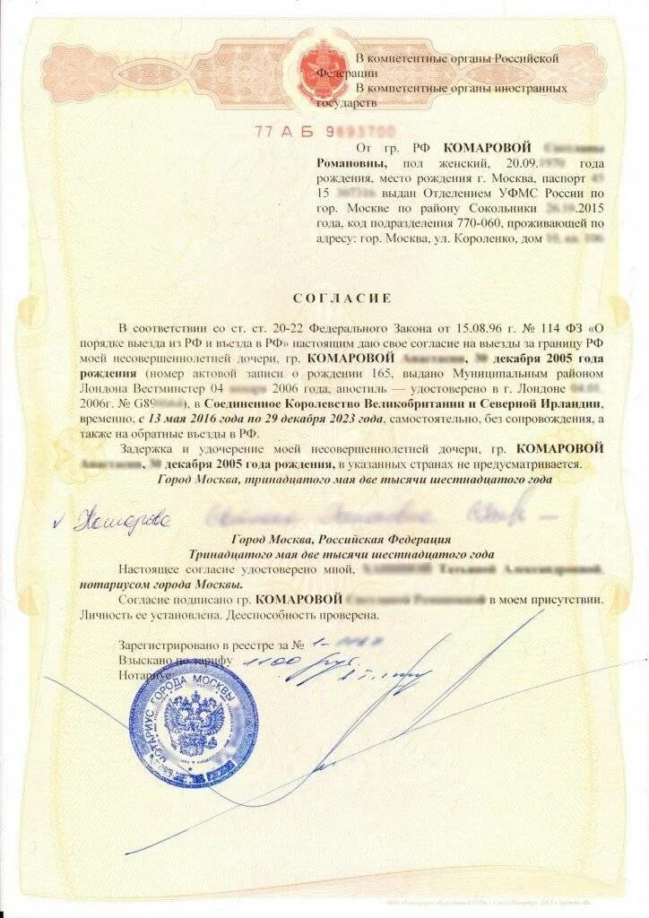 Документы для оформления согласия супруга