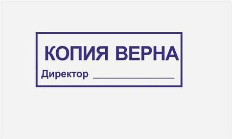 Копия верна текст