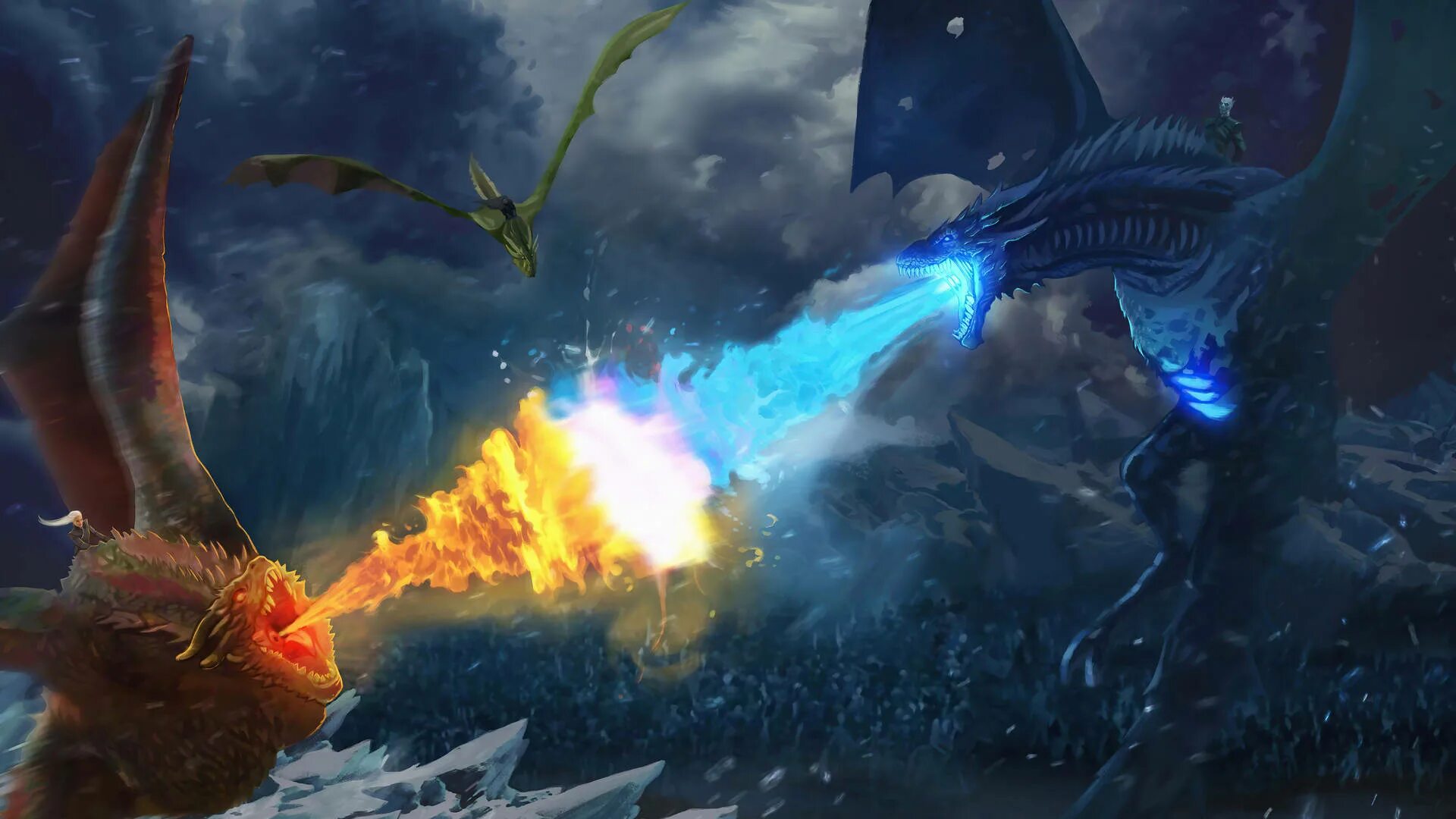 Ice and fire dragons