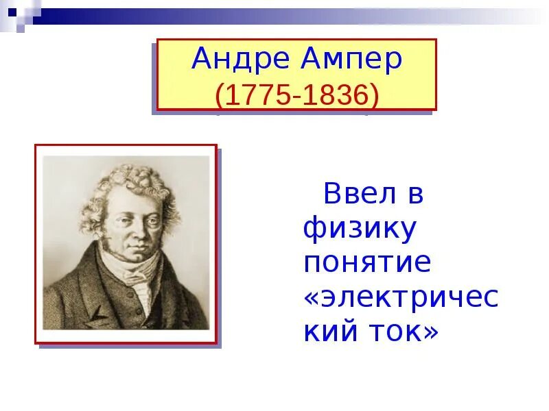 Ампер чем известен. Андре-Мари ампер открытия. Электрический ток ампер Андре Мари. Ампер ученый. Ампер открытия в физике.