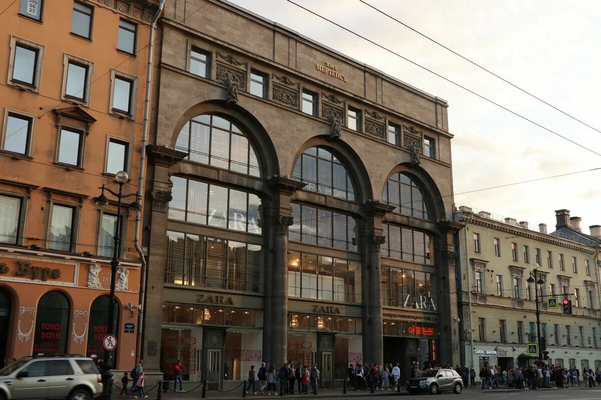 Дом мертенса в санкт петербурге. Дом мертенса невский проспект. торговый дом мертенса на невском. торговый дом ф.л. мертенса (м. лялевич, 1910 - 1912). торговый дом мертенса архитектор.