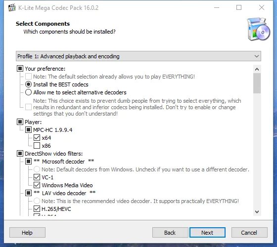 Codec pack full. K-lite_codec_pack_1602_basic. k lite codec pack установка. пакет кодеков k-lite codec pack для windows 10 64 bit. k-lite mega codec pack 15.5.0.