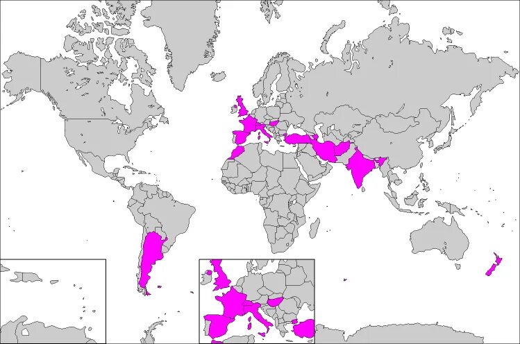 Saffron growing. Saffron-growing Countries on the Map. A growing country