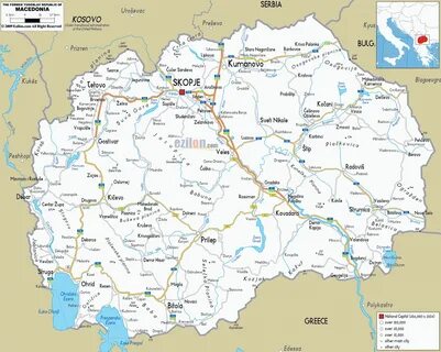Карта македонии