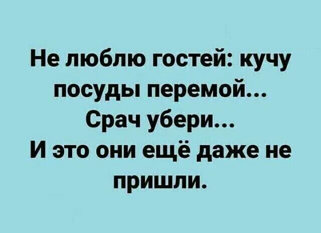 Почему приезжают гости. Не люблю гостей кучу посуды. Смешные дерзкие шутки. Дерзкие анекдоты. Люблю гостей.