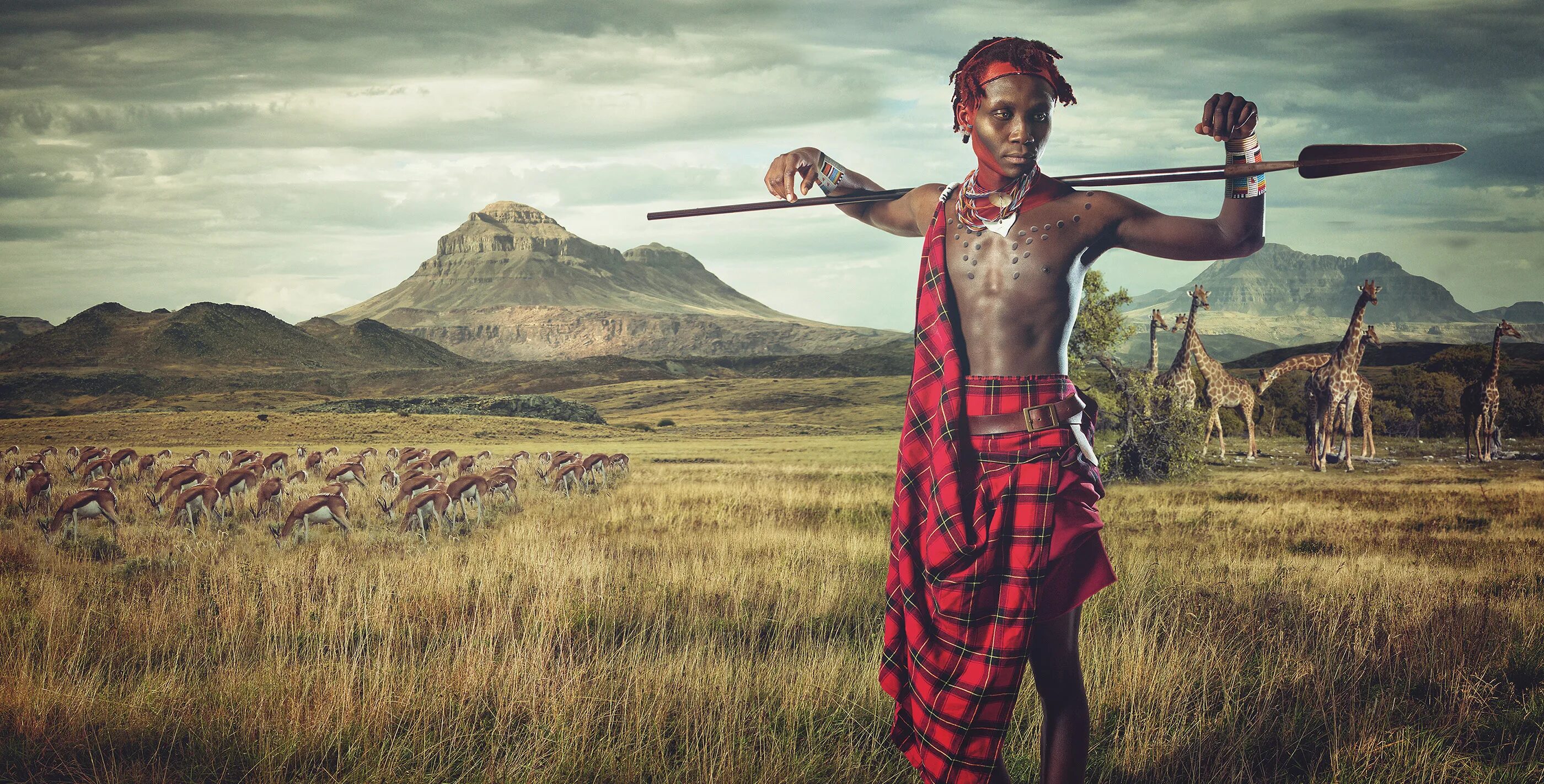 Воин Масаи. Африканский воин Масаи. Африканское племя Масаи.
