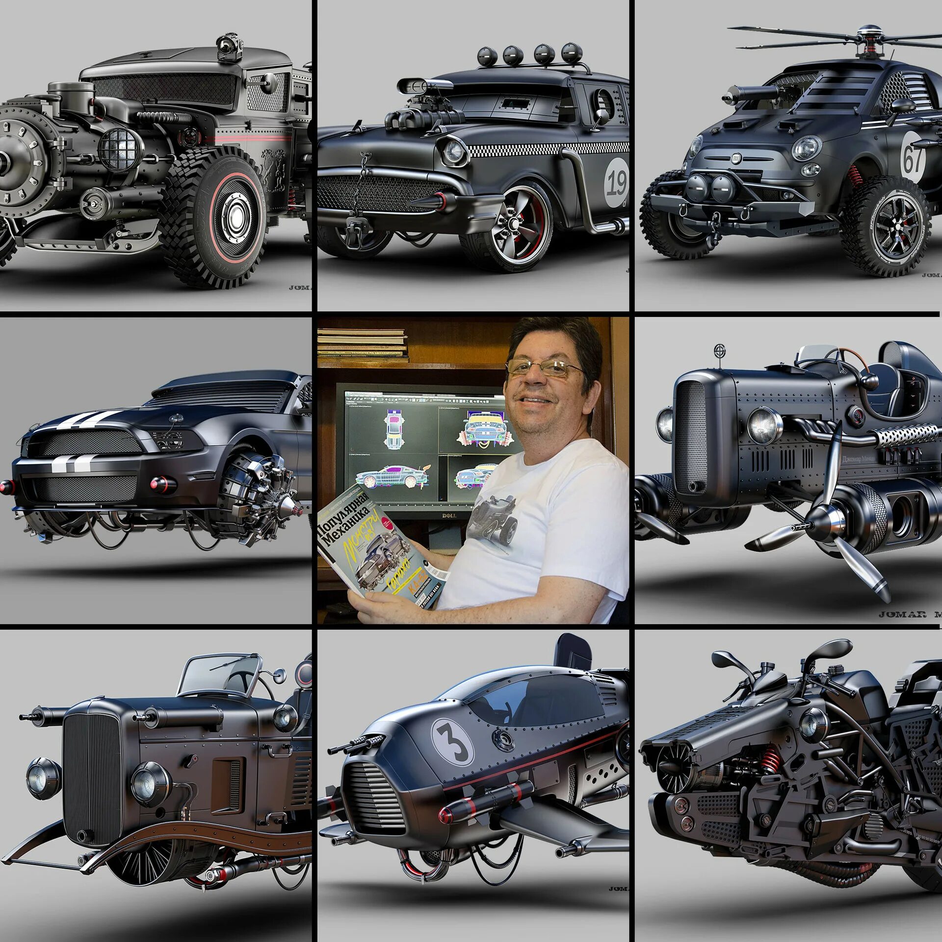 Some works. Джомар мачадо. машины джомар мачадо. jomar machado стимпанк машины. 3ds max works.