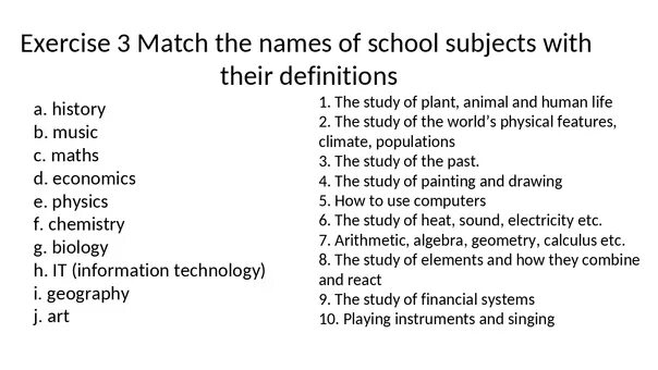 Match the subject. School subjects 5 класс упражнения. School subjects упражнения. Subjects список. Name a School subject.