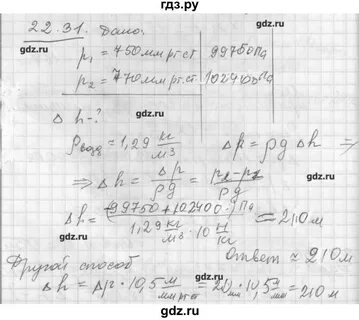 Физика класс решебник