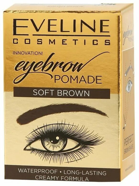 Eveline brow. Eveline Eyebrow Pomade Soft Brown. Eveline помада для бровей Eyebrow Pomade. Eveline помада для бровей Eyebrow Pomade оттенки. Eveline Cosmetics помада для бровей Soft Brown.