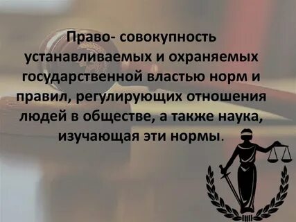 Право совокупность устанавливаемых