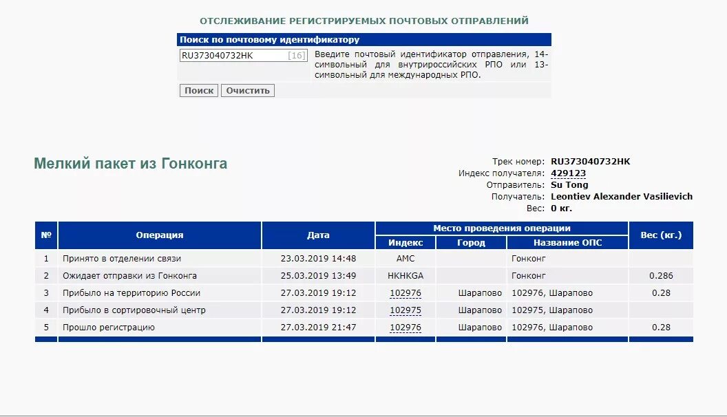 Индекс почтовой почты по адресу