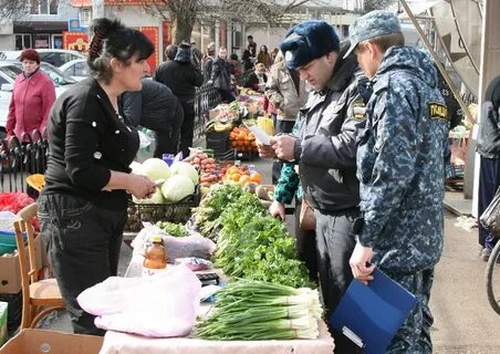 Незаконная торговля овощами