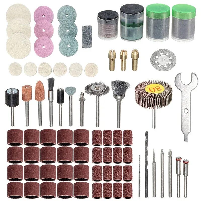 Набор для шлифовки. Набор для полировки GTOOL Polishing Kit 200. Набор для полировки GTOOL Polishing Kit 150. Набор шлифовальных насадок для дрели Dremel. Набор мини-насадок для гравёров Dremel.