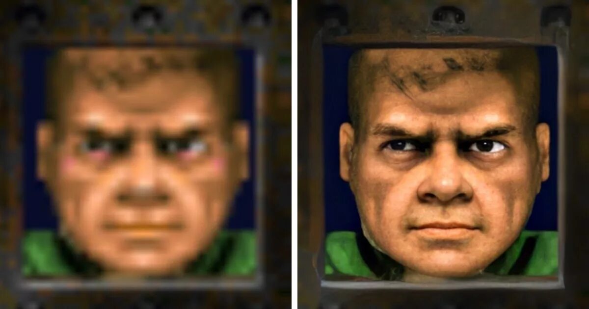 Doomguy лицо нейросеть. Обработка изображений нейросетью. Нейросеть четкость фото. Ретушь нейросетью. Нейросеть бесплатная без размытия