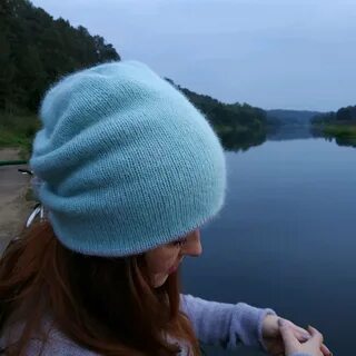 Связать шапку из ангоры спицами