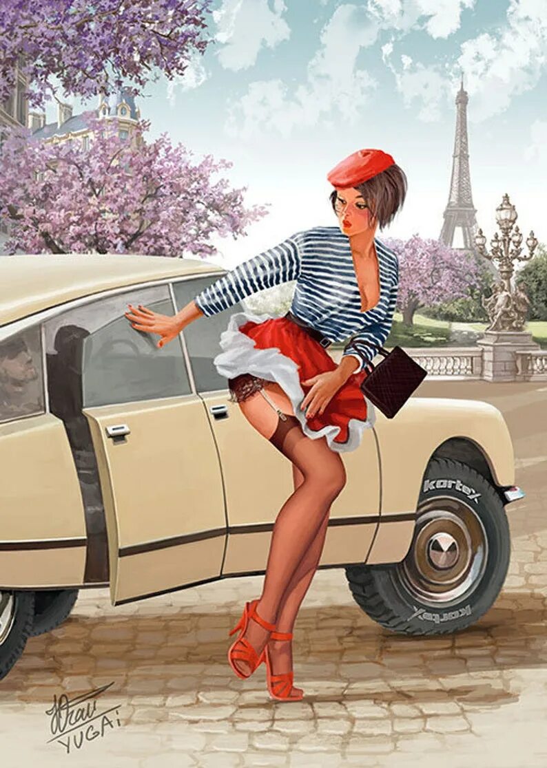 Художник пин ап Барыкин. Pin up re