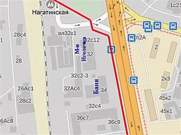 Как добраться от нагатинской