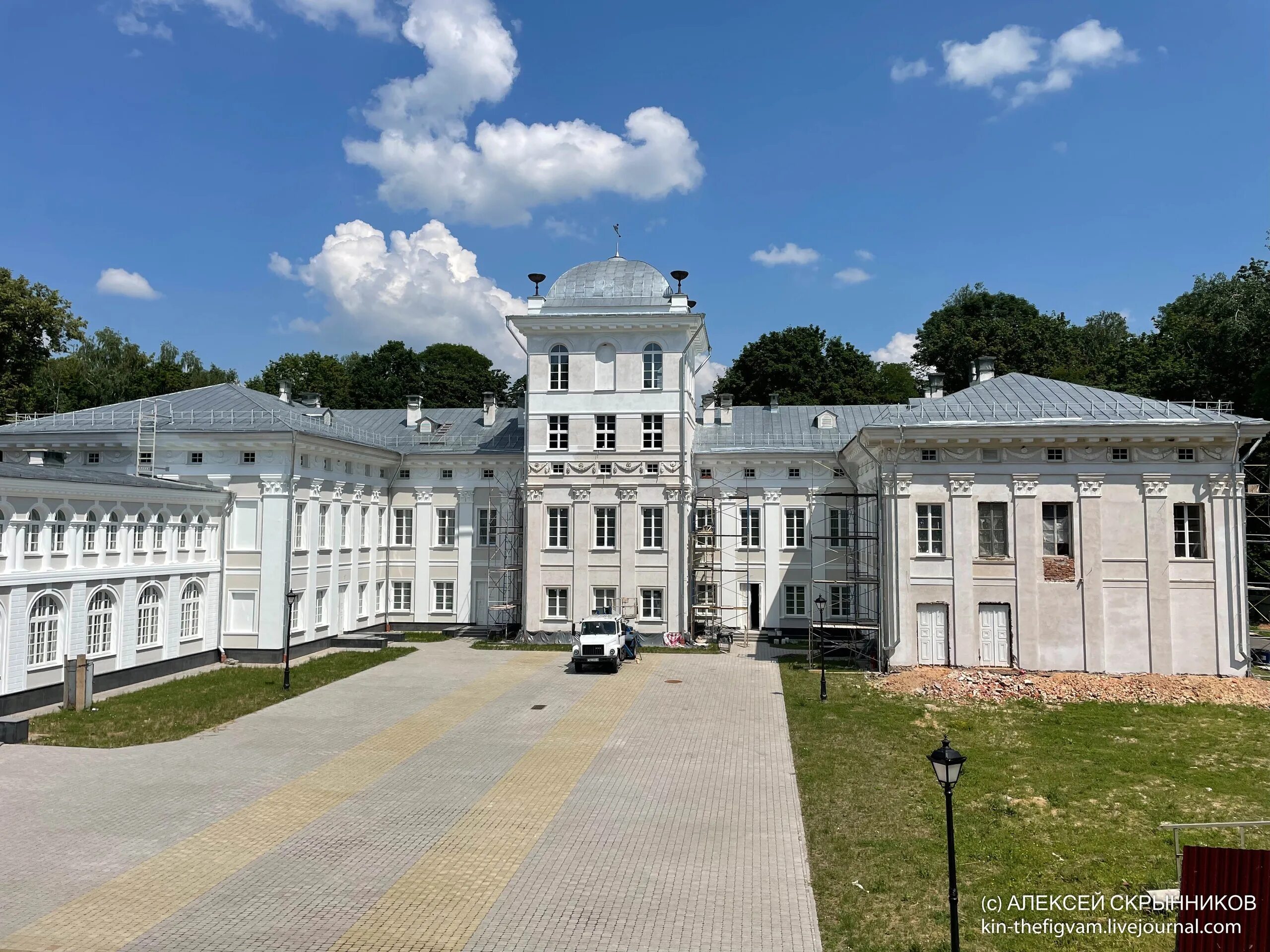 Bulgakov estate, Zhilichi, Kirovsky district, Belarus. The palace complex in Zhi