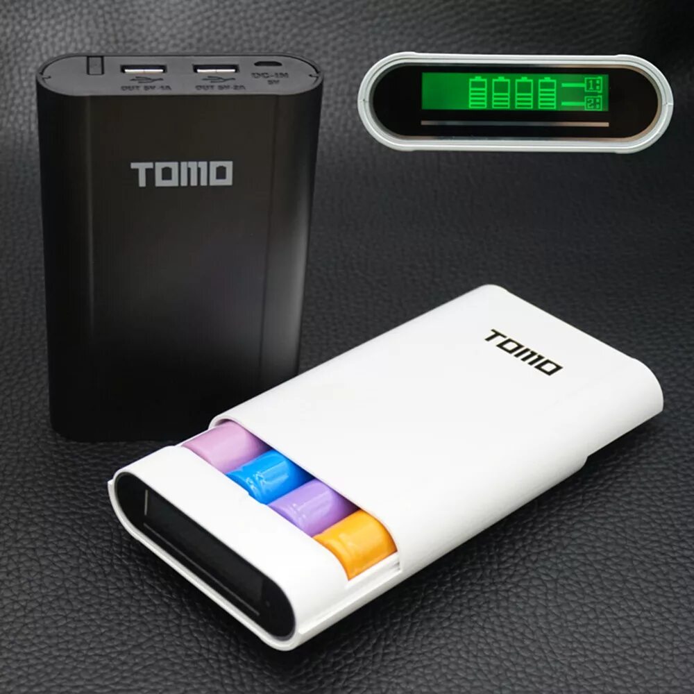 Купить банку зарядку. Power Bank Tomo v8-4. Зарядное повербанк 18650. Tomo Power Bank 18650. Пауэр банк для 18650.