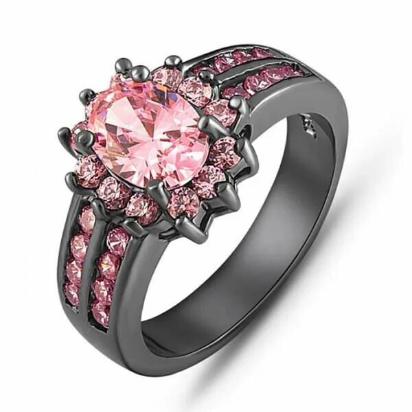 Main stone. Кольцо с розовым бриллиантом. Кольцо с черным бриллиантом. Кольцо с розовым сапфиром. Розовый сапфир в ювелирных изделиях.
