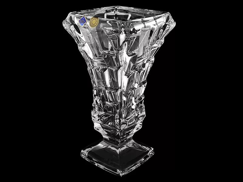 Ваза из хрустали. Ваза crystal bohemia ruth, стакан, 24 см. ваза из хрусталя. ваза для цветов хрустальная. вазы из богемского хрусталя.