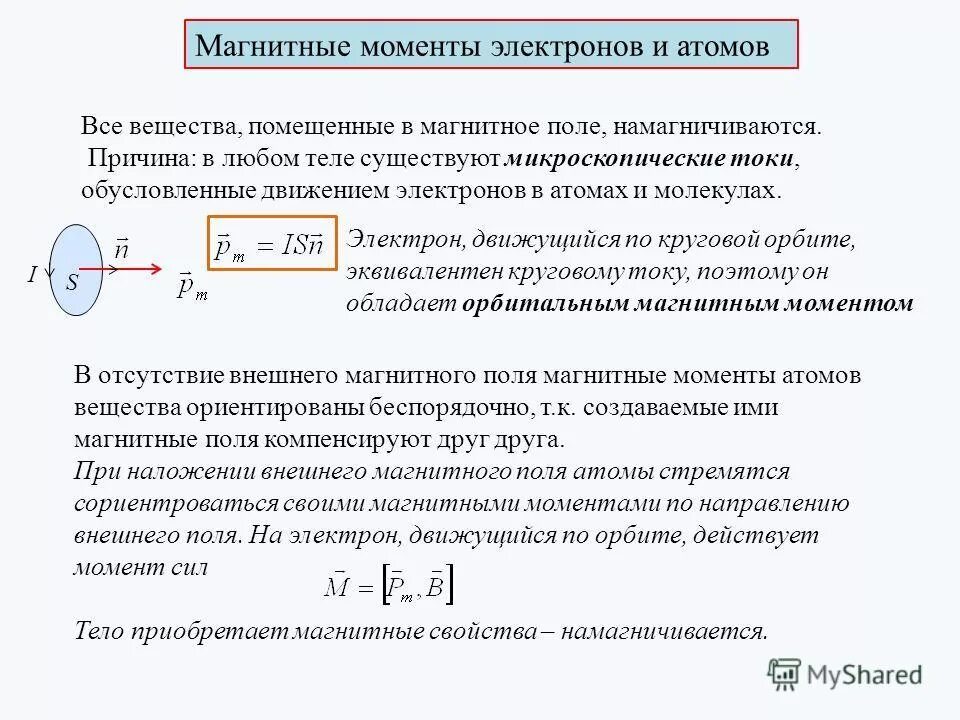 Магнитный момент величина. Магнитные моменты электронов и атомов. Орбитальный магнитный момент электрона измеряется. Магнитный момент намагниченного стержня. Магнитный момент электрона в атоме рисунок.