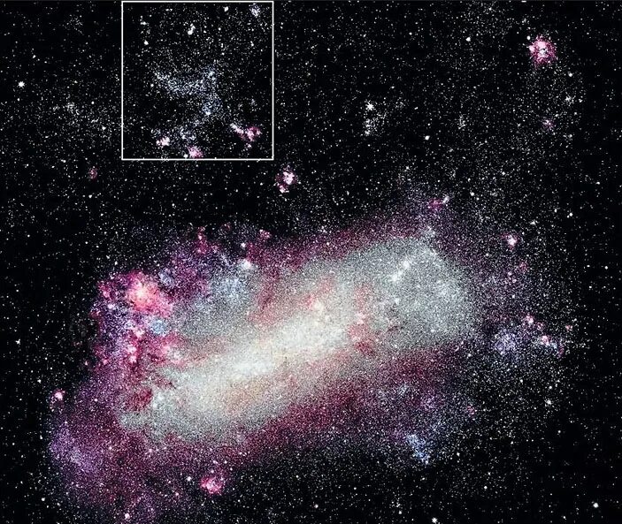 Большое магелланово облако какая галактика. Магеллановы облака Галактика. Неправильные Галактики большое Магелланово облако. Галактика большое Магелланово облако. Магеллановы неправильные Галактики.
