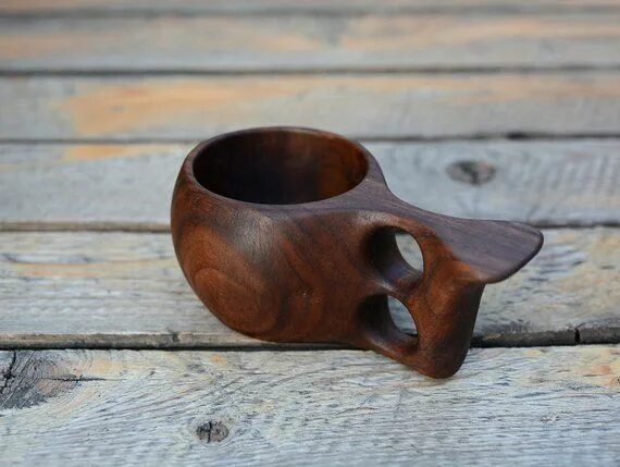 Kuksa Carving (for Lazy Carvers) Cucharas de madera, Collar de madera, Artesanía
