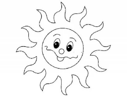 Фото Grand coloring page sun drawing 