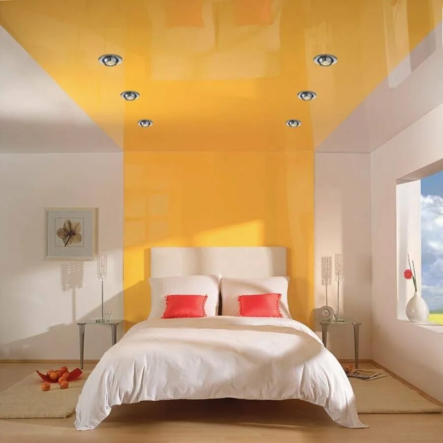Сочетание цветов потолка. Потолок в спальне. Цветные натяжные потолки. Цветной потолок в спальне. Натяжной потолок в спальне.