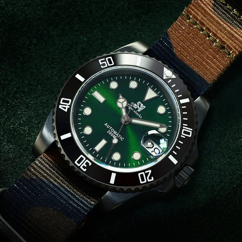 Водонепроницаемые часы 200м. San martin submariner. san martin часы. наручные часы san martin titanium. san martin sn17 v3.