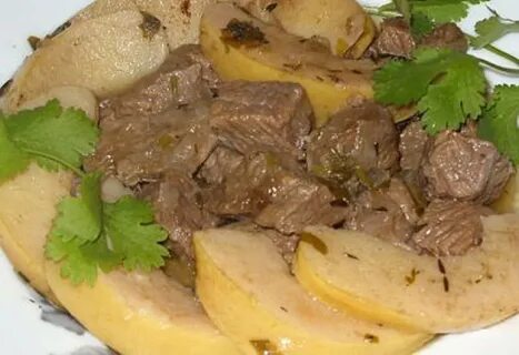 Картошка с мясом по дагестански