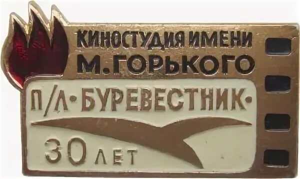 Пионерский буревестник. Пионерский лагерь Буревестник киностудии им Горького. Значок киностудии Горького. Киностудия имени. Значок Буревестник.