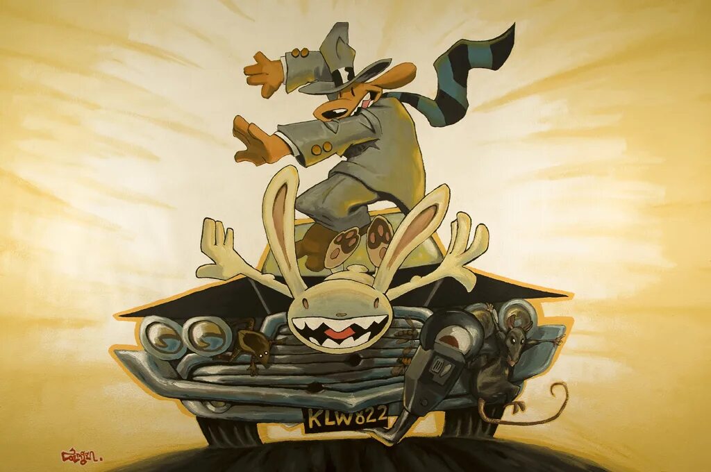 Speed hit the road. Sam &amp; max hit the road. sam and max desoto. sam and max r34. max from sam and max.