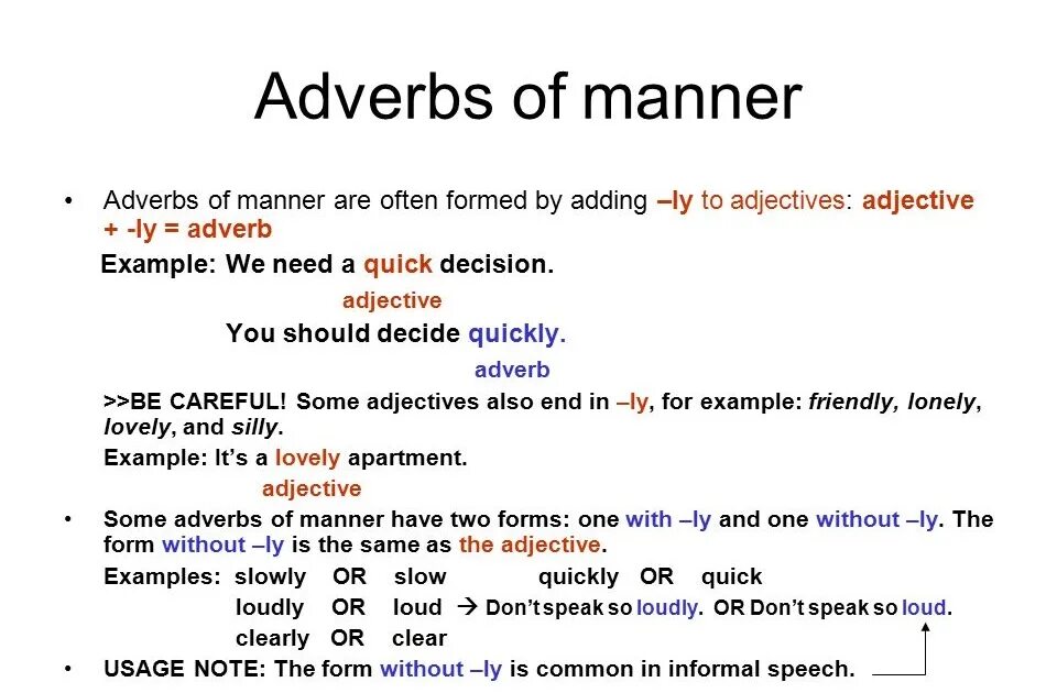 Adverbs careful. Adverbs of manner правило. Adverbs правило. Правило adjectives adverbs of manner. Adverbs ly правило.