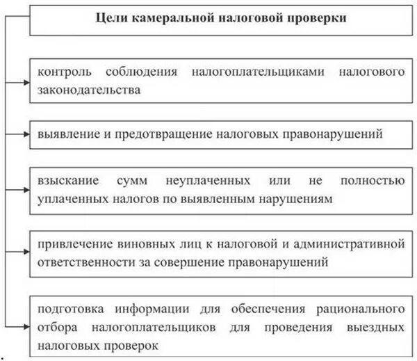 Цели камеральных проверок