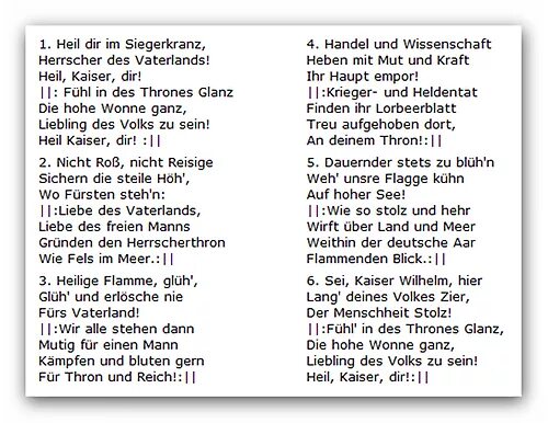 Heil dir im siegerkranz