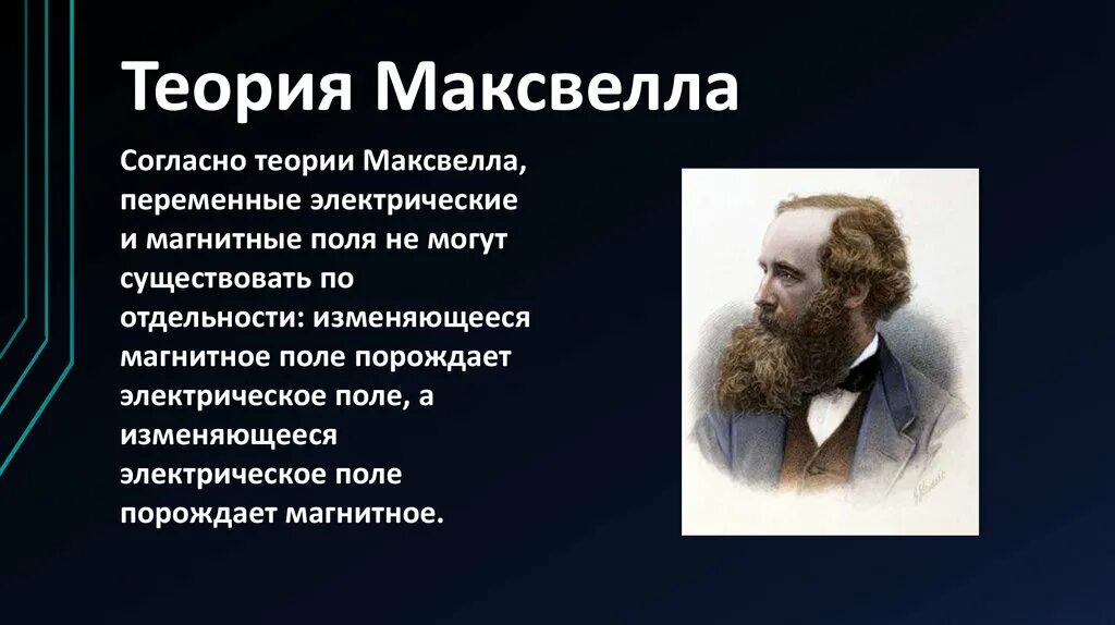 В чем заключается суть теории электромагнитного поля. Теория джеймса максвелла. теория электромагнитного поля максвелла. джеймс максвелл теория электромагнитного поля. теории электромагнитного поля дж. к. максвелла.