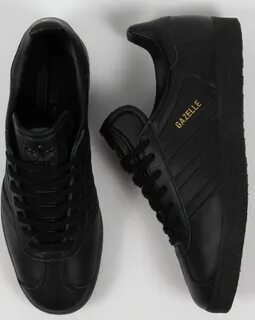 Кроссовки adidas черные кожаные