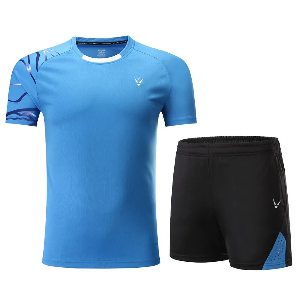 Одежда для бадминтона мужская. Lacrosse uniform. Форма бадминтонная темный синий.