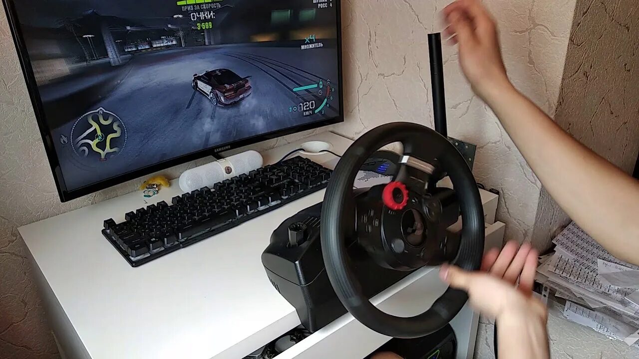 Как проверить руль на пк. Руль logitech бюджетный. logitech gt 25. руль для автосимулятора logitech. игровой руль thrustmaster need for speed.